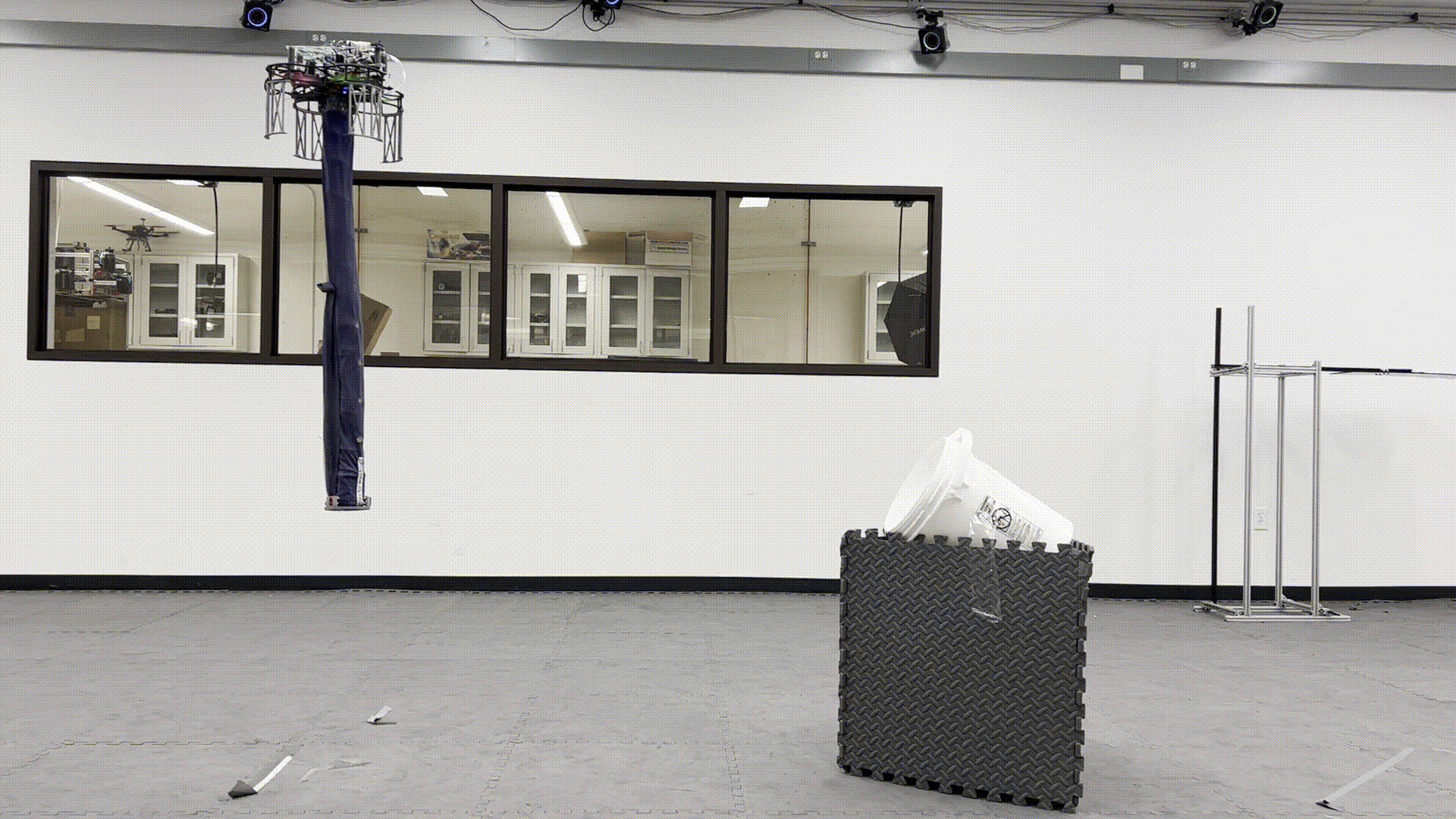 Entering a pipe demonstration